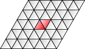Triangle grid, from subdividing rhombuses
