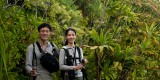 _mg_1006 Eu-Jin and Serene taking a break in a vegetated section early on the Kalalau trail.