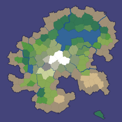 Map with noisy biome boundaries
