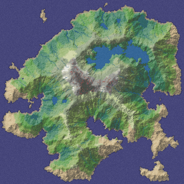 blank fantasy island map