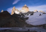 crw_4099 Poincenot (left) and Fitzroy (right) from Laguna de los Tres just after sunrise.