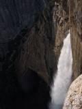 crw_8551 Yosemite Falls from the Salathe Ledge (belay ledge for the second pitch).