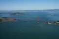 flying2005-04 From Palo Alto airport, we flew west to the coast and headed north to Point Reyes over the ocean, passing the Golden Gate Bridge.