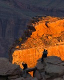 crw_2484 Serene and Ray at Ooh-Aah Point silhouetted against O' Neill Butte.