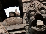 img_1960 Carved gargoyle and seated Buddha.  Taken by Serene