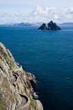 _mg_5401 Path up Skellig Michael; Little Skellig in the background