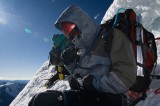 _mg_2214 Jared waiting for our turn to get onto the last two pitches to the summit of Tocllaraju.