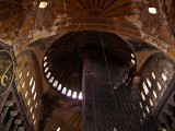 img_0078 Scaffolding in the  massive main dome of the Hagia Sophia; taken by Serene