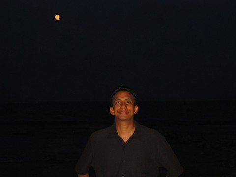 with the moon